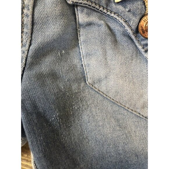 Hudson Girls Designer Blue Jean Shorts Cuffed Stretch Size 7 Casual - Adjustable - Picture 5 of 9